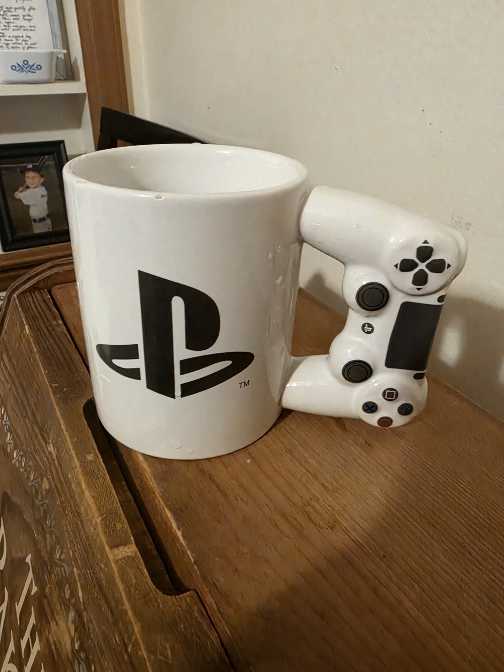 Sony White Controller Handle Ceramic Mug - White